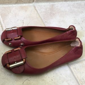 Chloe buckle leather flat size 36